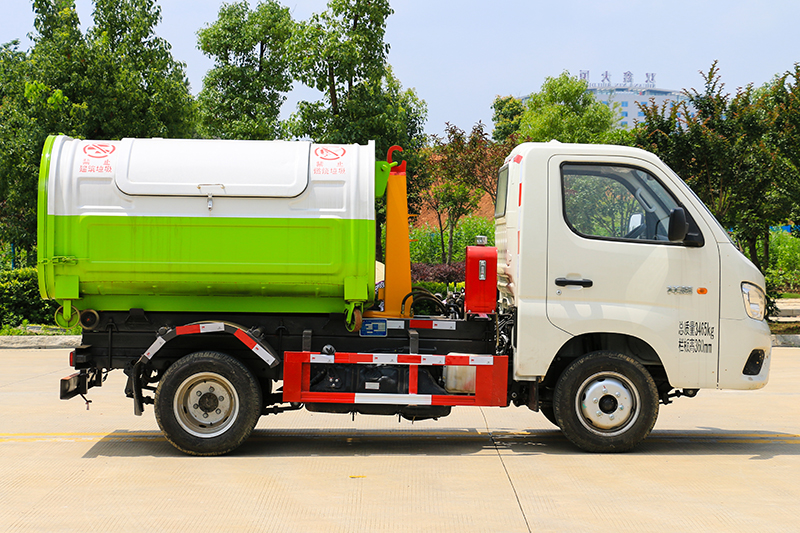 (蓝牌)福田祥菱勾臂垃圾車(chē)(3方)