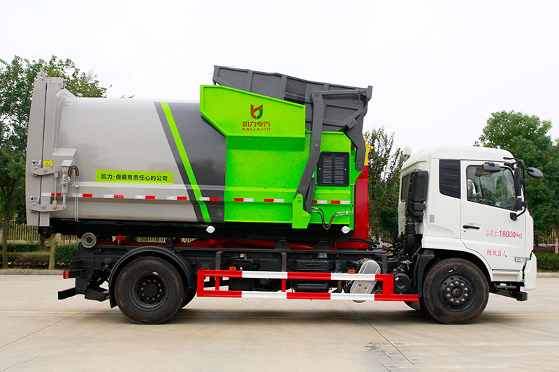 (套臂)东风天锦套臂垃圾車(chē)(12方)