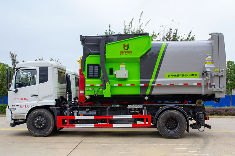 (套臂)东风天锦套臂垃圾車(chē)(12方)