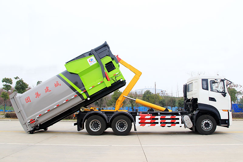 (套臂)东风天龙套臂垃圾車(chē)(20方)