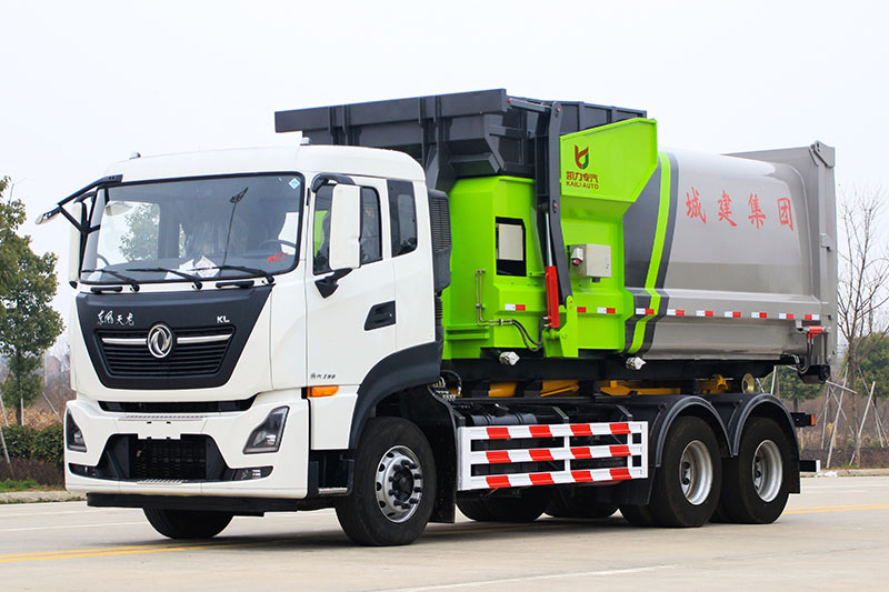 (套臂)东风天龙套臂垃圾車(chē)(20方)